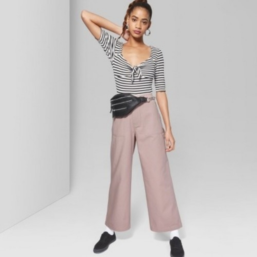 Blush Pink Cargo / Carpenter Pants * NWOT * Sz 14 * Wild Fable *